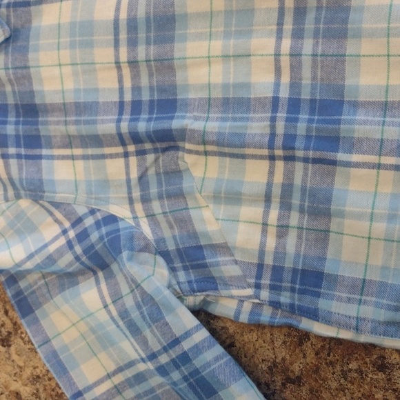 Eddie Bauer super soft blue flannel size medium - Picture 5 of 12